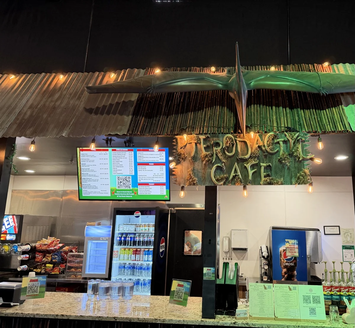 Pterodactyl Cafe at Lost Worlds